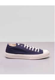 Sneakers blu in tela di cotone