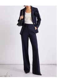 Pantaloni blu Marella Sport slim fit in jersey con piega stirata