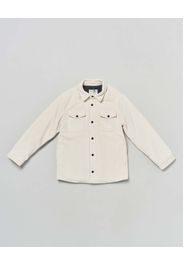 Giacca MC2 Saint Barth a camicia color ghiaccio in velluto a coste