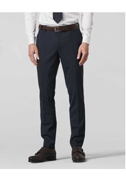 Pantalone chino Oslo blu in tela di misto lana stretch drop 4