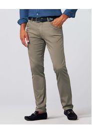 Pantalone chino Tokyo color fango in tessuto armaturato di cotone stretch drop 6