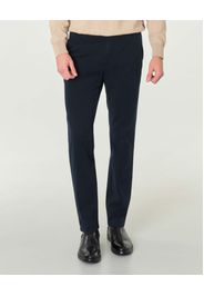Pantalone Rio blu in drill di cotone stretch a gamba dritta