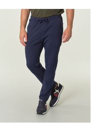 Pantalone blu in felpa di cotone stretch