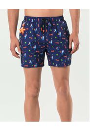 Boxer mare My Stuff blu con stampa cavallucci marini