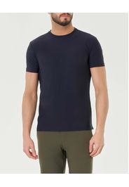 T-shirt Pellizzari blu mezza manica in tessuto tecnico hyper comfort