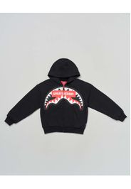 Felpa Sprayground nera in puro cotone con scritta logo