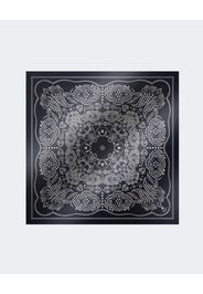 Foulard blu in twill di pura seta Weekend Max Mara a fantasia stampata