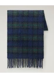 Sciarpa fantasia black watch blu e verde in alpaca