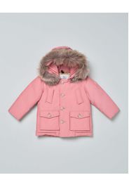 Baby Arctic Parka Woolrich rosa con cappuccio e pelliccia staccabili
