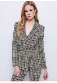 Gaudì Fashion Blazer da donna jacquard con cintura