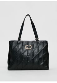 Gaudì Fashion Shopping bag nera in similpelle