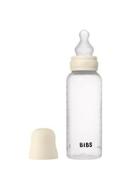 BIBS Anti-Colic Baby Bottle Silicone biberon anticolica con ciuccio in silicone Ivory 270 ml
