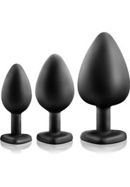 Blush Luxe Bling Plugs Training Kit set di butt plug Red Gems