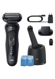 Braun Series 5 52-N7200cc rasoio elettrico con stazione di pulizia e ricarica SmartCare Black 1 pz