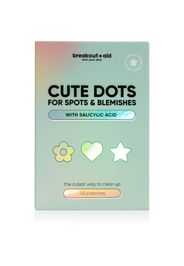 breakout + aid Cute Dots For Spots and Blemishes trattamento localizzato anti-acne con acido salicilico 48 pz