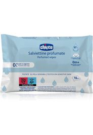 Chicco Perfumed Wipes 0m+ salviette umidificate per bambini con una leggera profumazione 16 pz