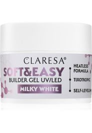 Claresa Soft&Easy Builder Gel Strato di base in gel per le unghie colore Milky White 45 g