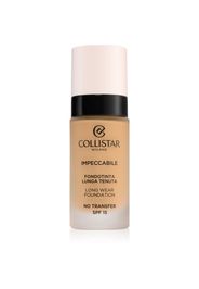 Collistar Impeccabile Long Wear Foundation fondotinta lunga tenuta SPF 15 4N Sand 30 ml