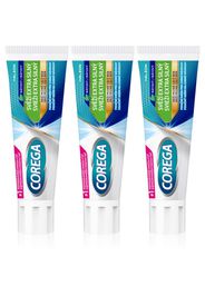 Corega Fresh Extra Strong crema fissante per protesi dentarie 3x40 g