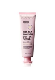 delhicious Sof-Tea Smooth Butter Scrub scrub idratante corpo con effetto esfoliante 140 ml