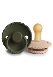 FRIGG Rope Size 2:6-18 months ciuccio Croissant/Olive 2 pz