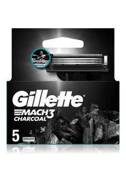 Gillette Mach3 Charcoal lame di ricambio 5 pz