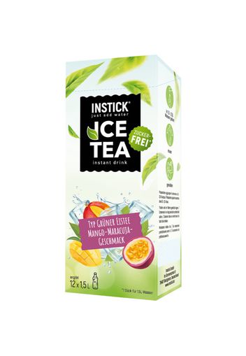 INSTICK Ice Tea polvere per la preparazione di bevande aroma Mango & Passionfruit 12x1500 ml