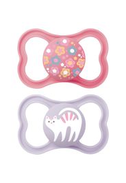 MAM Supreme Double Box 6+ months ciuccio Pink/ Purple 2 pz