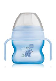 MAM Starter Cup bicchiere salvagoccia con maniglie Blue 150 ml
