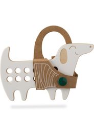 Milin Small Wooden Lacing Toy Daschund attività giocattolo 8 cm x 13 cm x 0,7 cm 1 pz