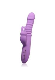 Pipedream Fantasy For Her Thrusting Silicone Rabbit vibratore con stimolatore clitorideo 23,5 cm