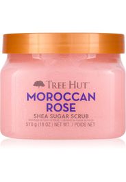 Tree Hut Shea Sugar Scrub Moroccan Rose scub allo zucchero con burro di karité 510 g
