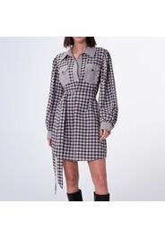 Aligne Women's Greville Check Mini Dress - Black Multi Check