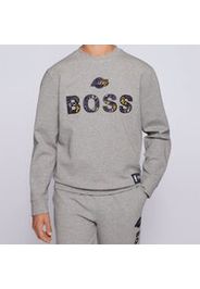 BOSS X NBA Men's Lakers Crewneck Sweatshirt - Medium Grey