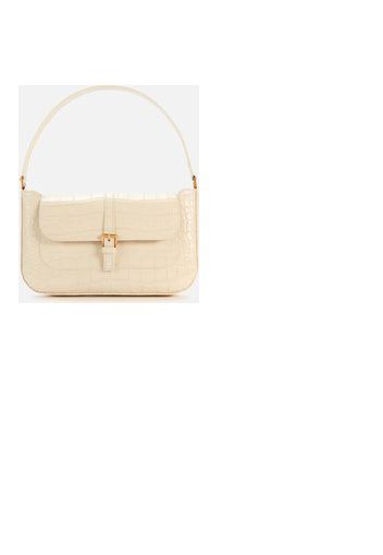 BY FAR Women's Miranda Croco Shoulder Bag - Cream