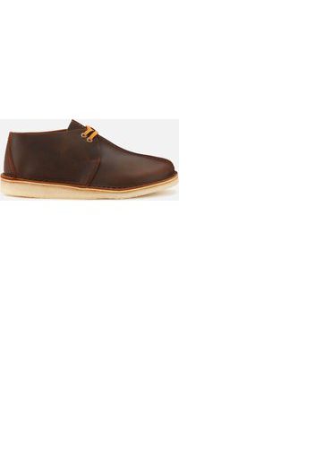 Clarks Originals Men's Desert Trek Leather Shoes - Beeswax