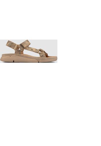 Clarks Women's Tri Sporty Sandals - Taupe Snake