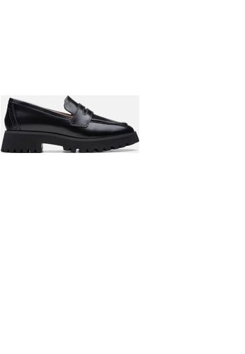 Clarks Women's Stayso Edge Loafers - Black Leather