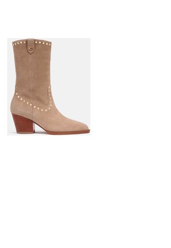 Coach Women's Pheobe Suede Western Boots - Oat