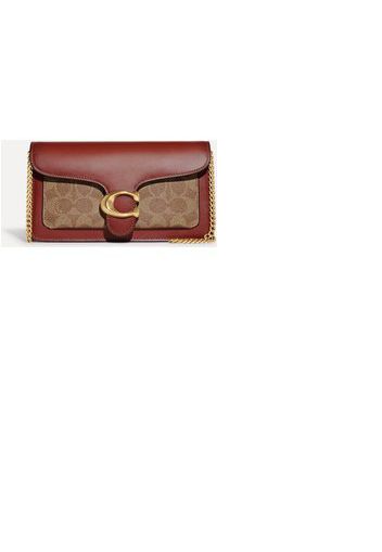 Coach Women's Coated Canvas Signature Tabby Chain Clutch Bag - Tan Rust