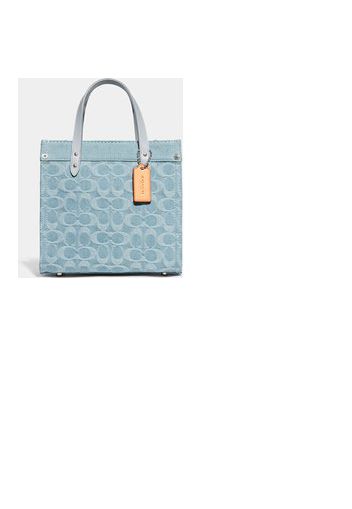 Coach Field Washed Denim Tote 22 Bag