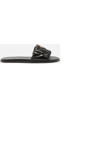 Coach Women's Holly Quilted Leather Sandals - Black