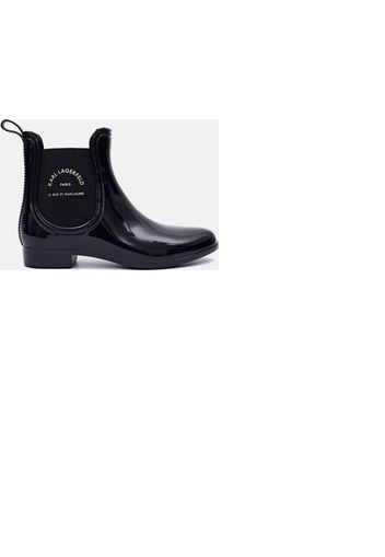 KARL LAGERFELD Women's Kalosh II Maison Karl Short Wellies - Black