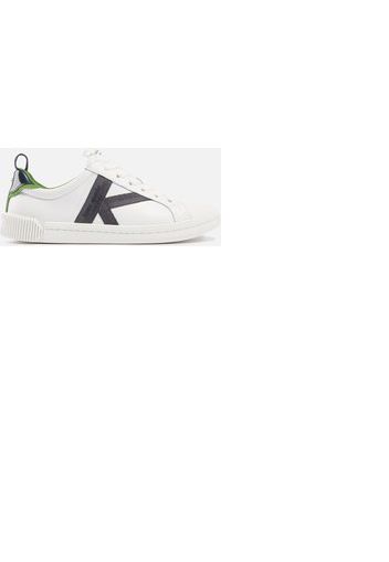 Kate Spade New York Women's Signature K Leather Cupsole Trainers