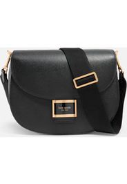 Kate Spade New York Women's Katy Textured Convertible Saddle Bag - Black