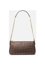 MICHAEL Michael Kors Women's Empire Medium Chain Pouchette Bag - Brown/Luggage