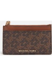 MICHAEL Michael Kors Women's Empire Small Zip Card Case - Brown/Luggage