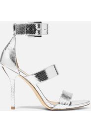 MICHAEL Michael Kors Women's Amal Metallic Leather Heeled Sandals