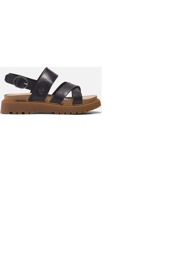Timberland Women's Clairemont Way Cross Strap Sandals - Black