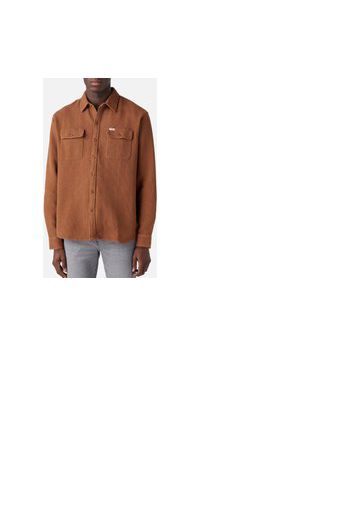 Wrangler Men's Relaxed Fit Overshirt - Toffee